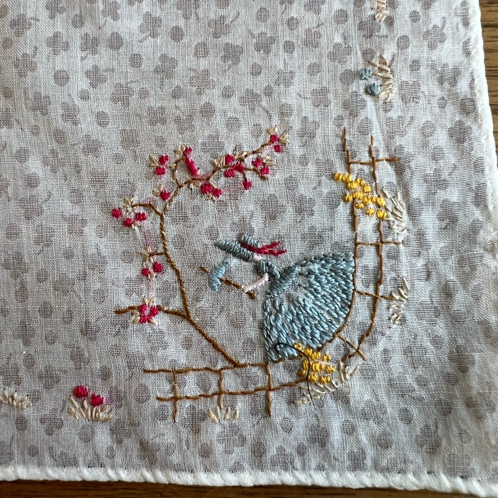 Vintage Embroidered Hankie